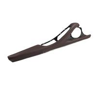 Gnshdg Car Internal Door Handle LHD RHD Interior Door Handle Armrest Genuine Leather Outer Frame Bracket Inner Door Panel Pull for BMW 5 Series F10 F11 Interior Door Armrest Handle(Mocha)