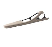 Gnshdg Car Internal Door Handle LHD RHD Interior Door Handle Armrest Genuine Leather Outer Frame Bracket Inner Door Panel Pull for BMW 5 Series F10 F11 Interior Door Armrest Handle(Oyster)