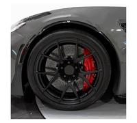 Gnshdg Mud Flap Mudguards Glossy Black Carbon Fiber Look Fender Accessories 2Piece Car Front Wheel Eyebrow For Chevrolet For Corvette C7 2014-2019 All Model Mud Flaps(Glossy Black)