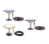 GNSS Antenna with Multi Feed Design Aligning Phase Center to Geometric Center for Reduced Measurement Errors in Survey Applications (Antenna with Base)