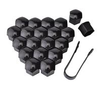 GNTHERF 20pcs Lug Nut Covers, for VW New Beetle Cabrio (1Y7) 2002-2010 Hexagonal Covers Car Wheel Caps with Removal Tool Practical Anti-Dust Bolt Cover Most,B 19mm