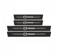 GNTHERF 4 Pcs Car Door Sill Protector Stickers, for Mazda Ms Speed 2 3 5 6 Mx3 Mx5 Rx7 Rx8 Cx5 Cx7 Cx9 Carbon Fiber Anti-scratch Welcome Pedal Protector Inner Accessories,B