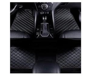 GNTHERF 4pcs Leather Car Floor Mats, for Dacia BIGSTER 2025 Automotive Front Rear Row Carpet Set Waterproof NonSlip Anti-scratch Accessories,C