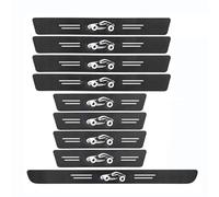 GNTHERF 9 Pcs Car Door Sill Protector Stickers, for Nissan Qashqai J12 J11 J10 J11 J12 +2 2006-2023 2024 2025 Carbon Fiber Anti-scratch Welcome Pedal Protector Inner Accessories