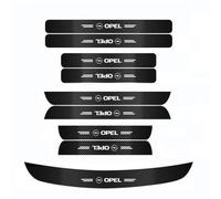 GNTHERF 9 Pcs Car Door Sill Protector Stickers, for Opel Zafira C Tourer (P12) 2011-2025 Carbon Fiber Anti-scratch Welcome Pedal Protector Inner Accessories