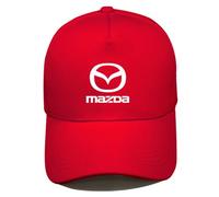GNTHERF Car Baseball Caps, for Mazda 3/6/2/5/8/CX-4 /CX-5/CX-30/CX-3 /CX-7 /Atez/Encore Unisex Adjustable Cotton Cap Team Flat Casual Trucket Lightweight Summer Sun Hat,A