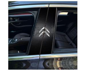 GNTHERF Car Pillar Sticker Decal, for Citroen C1 C2 C3 C4 C5 C6 C8 C4L DS3 DS4 DS5 DS5LS DS6 Window Trim Cover Bc Column Center Stickers Side Door Casement Exterior Accessories