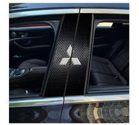 GNTHERF Car Pillar Sticker Decal, for Mitsubishi Outlander 2019-2022 2023 2024 2025 Window Trim Cover Bc Column Center Stickers Side Door Casement Exterior Accessories