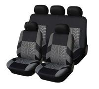 GNTHERF Car Seat Cover Sets, for VW Golf MK7 Estate 2013-2024 Breathable Waterproof Comfortable Car Seat Interior Protect Accessories,A/Black-red
