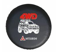 GNTHERF Car Spare Tire Covers, for Mitsubishi Pajero pinin 1998-2004 2005 2006 Spare Tyre Bag Protector Waterproof Dustproof Elastic Wheel Cover Exterior accessories,A 14in