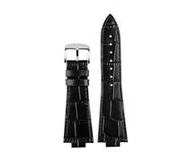 GNUFOPI Leather Strap Compatible With Tissot PRX Strap 1853 T-CLASS PRX Stainless Steel Strap T137.407 Watchband Bracelet Belt(06-Black)