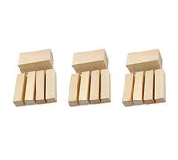GNURBDILFO 15 Pcs Carving Wood Blocks Whittling Wood Blocks Basswood Carving Blocks Unfinished Set for Carving Beginners