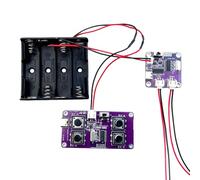 GNURBDILFO 2.4G Four Channel Toy Car Remote Control+Reception Control Motherboard Steering Module Set Transmission Distance 100m