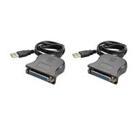 GNURBDILFO 2X USB to 25 Pinhole Parallel Cable DB25 Interface IEEE 1284 Printer USB2.0 Cable 25 Hole Adapter Cable