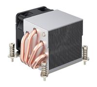 GNURBDILFO LGA2011-R63 Cooler 150W for LGA 2011 Radiator 2U 4 Heat Pipe LGA2011 Square Type 80mm X 80mm Mounting Pitch Heat Sink