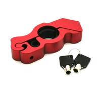 GNURBDILFO Motorcycle Handlebar Lock Handlebar Brake Handle Solid Lock Anti Theft Steal Lock Red