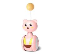 GNURBDILFO Pink Cats -Poly Swing Toy Kitten Interactive Balance Car Cats Chase Toy Pet Product,Balloon