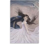 Gnvkd Ecbxz Chinese TV Drama Poster Love Between Fairy and Devil Canvas Painting Artwork Prints Wang Hedi Wall Art Modern Home Decor Picture 50x70cm No Frame