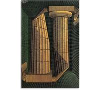 Gnvkd Ecbxz M.C. Escher Poster Doric Columns Canvas Wall Art Famous Painting M.C. Escher Prints For Home Office Wall Modern Decor Picture 60x80cm No Frame