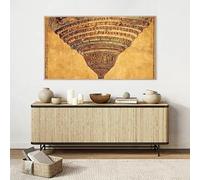 Gnvkd Ecbxz Sandro Botticelli Poster The Map of Hell The Divine Comedy Dante Canvas Painting Vintage Wall Art Prints For Home Decor Picture 50x80cm No Frame
