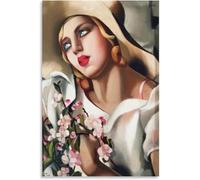 Gnvkd Ecbxz Tamara De Lempicka Poster Women Wall Art Modern Canvas Painting Tamara De Lempicka Prints for Home Modern Decor Picture 58x60cm No Frame