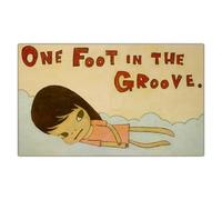 Gnvkd Ecbxz Yoshitomo Nara Poster《One foot in the groove》Canvas Wall Art Yoshitomo Nara Painting Yoshitomo Nara Prints For Home Decor Pictures 50X70cm No Frame