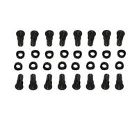 Gnyduw CNC Wheel Tire Rim Lock Nut Covers Washers Spacers For Pit MX Dirt Bike Off Road Motocross Motorcycle Parts (Black)