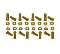 Gnyduw CNC Wheel Tire Rim Lock Nut Covers Washers Spacers For Pit MX Dirt Bike Off Road Motocross Motorcycle Parts (Gold)