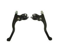 Gnyduw Shorty Handle Clutch Brake Levers for Kawasaki KLX 110 KLX 110L KLX 110R / RL KLX 125 Parts (Black)