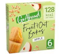 Go Ahead Apple Fruit and Oat Bakes Snack Bars, 210g (5 Pack), 128 kcal per Bake, Source of Fibre, No Artificial Colours or Flavours, Suitable for Vegetarians