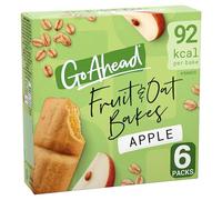 Go Ahead Apple Fruit & Oat Bakes Bars Multipack, 6 x 25 g (Pack of 6 Bars) | Low Calorie, Only 92 Kcal Per Bar, Source of Fibre, No Artificial Colours, Great For Lunchboxes & On-The-Go