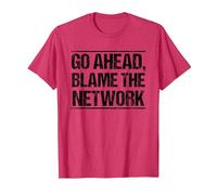 Go Ahead Blame The Network T-Shirt, Men, Red Heather, 3X-Large