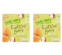 Go Ahead Fruit & Oat Bakes, Apple Flavour, Golden Baked Snack Bars.