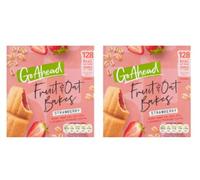 Go Ahead Fruit & Oat Bakes, Strawberry Flavour, Baked Oat Bars.