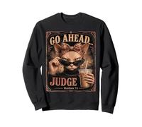 Go Ahead Judge Matthew 7:1 Sassy Sphynx Cat Sweatshirt