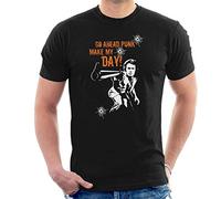 Go Ahead Punk Make My Day Dirty Harry Men's T-Shirt Black