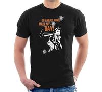 Go Ahead Punk Make My Day Dirty Harry Men's T-Shirt BlackM