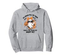 Go ahead tell my mom what's she gonna do haunt me Halloween Pullover Hoodie