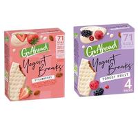 Go Ahead Yogurt Breaks Biscuits, Strawberry and Forest Fruit Flavours.