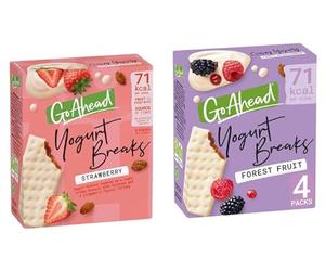 Go Ahead Yogurt Breaks Biscuits, Strawberry and Forest Fruit Flavours.