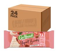 Go Ahead Yogurt Breaks Strawberry Biscuits Twin Pack, Creamy Yogurt Coated Snack Bars, 35 g (Pack of 24)