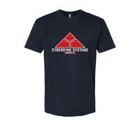 Go All Out Adult Cyberdyne Systems Deluxe T-Shirt, Navy, XL