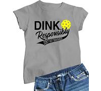 Go All Out Dink Responsibly Don't Get Smashed Funny Pickleball Mens Women Youth T-Shirt, Athletic Heather, XXL