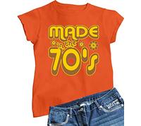Go All Out Womens Made in The 70's Retro T-Shirt, Orange, XL