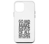 Go And Make Disciples Of All Nation Matthew 28:19 3D Effect Case for iPhone 12 mini