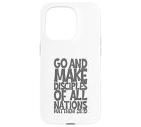 Go And Make Disciples Of All Nation Matthew 28:19 3D Effect Case for iPhone 15 Pro
