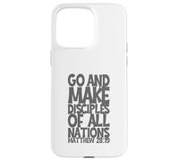 Go And Make Disciples Of All Nation Matthew 28:19 3D Effect Case for iPhone 15 Pro Max