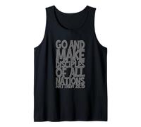 Go and Make Disciples of All Nation Matthew 28:19 3D Effect Tank Top