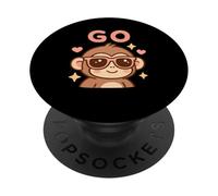 Go Ape Funny Gorilla Animal Lover Go Ape PopSockets Adhesive PopGrip