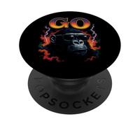 Go Ape Funny Gorilla Animal Lover Go Ape PopSockets Adhesive PopGrip